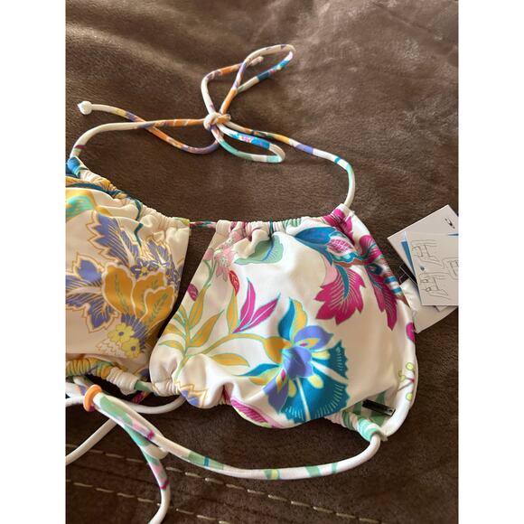 O'Neill Villa Floral Ventura Bikini Top - Size Large NWT - Picture 9 of 11